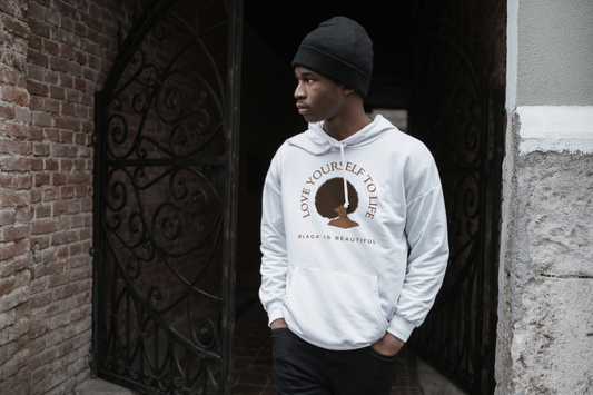 "Love Yourself to Life" (Brown) Unisex Hoodie (3 Color Options)