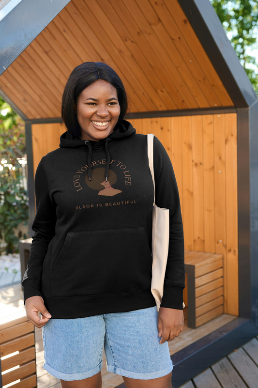 "Love Yourself to Life" (Brown) Unisex Hoodie (3 Color Options)