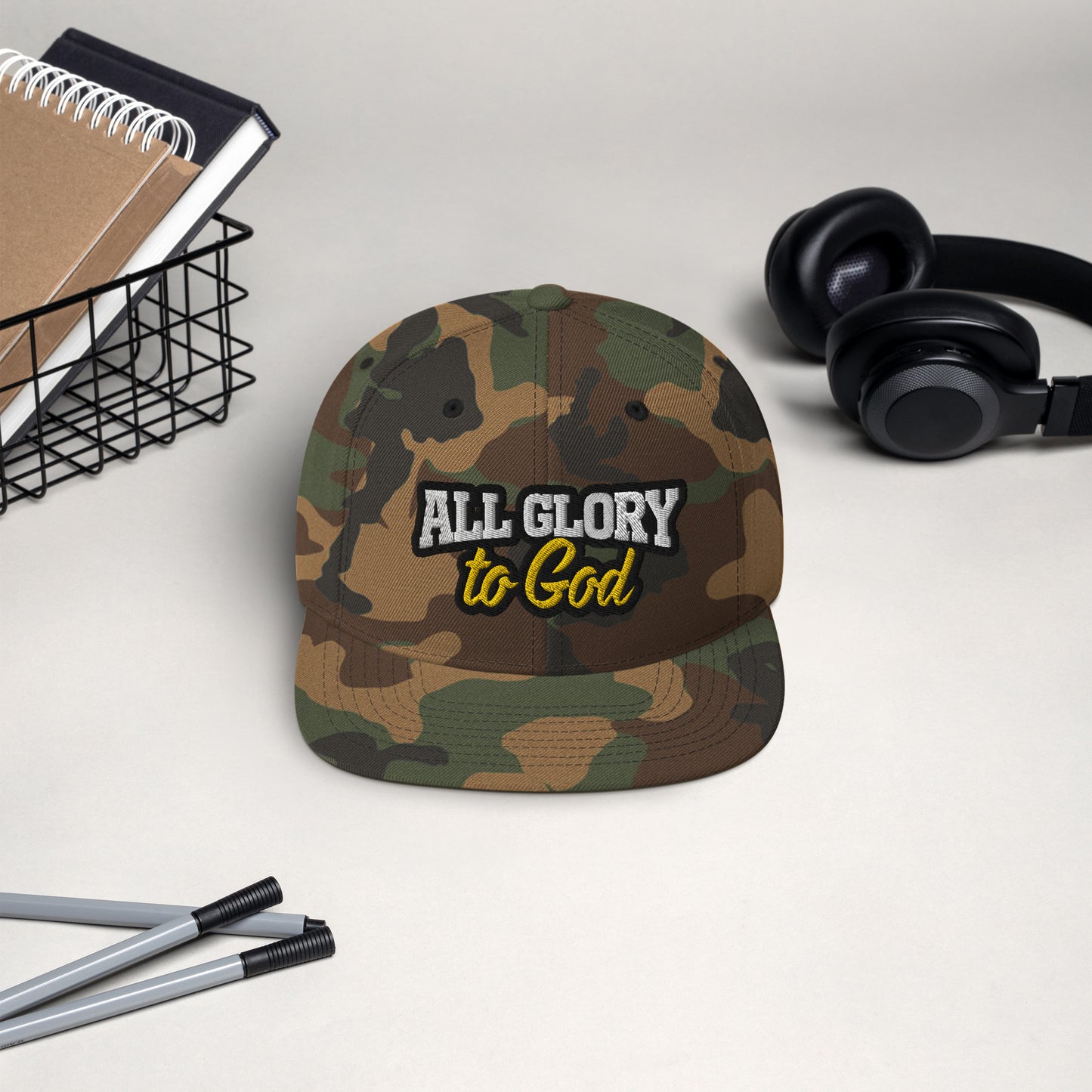 "All Glory to God" Snapback Hat (3 Color Options)