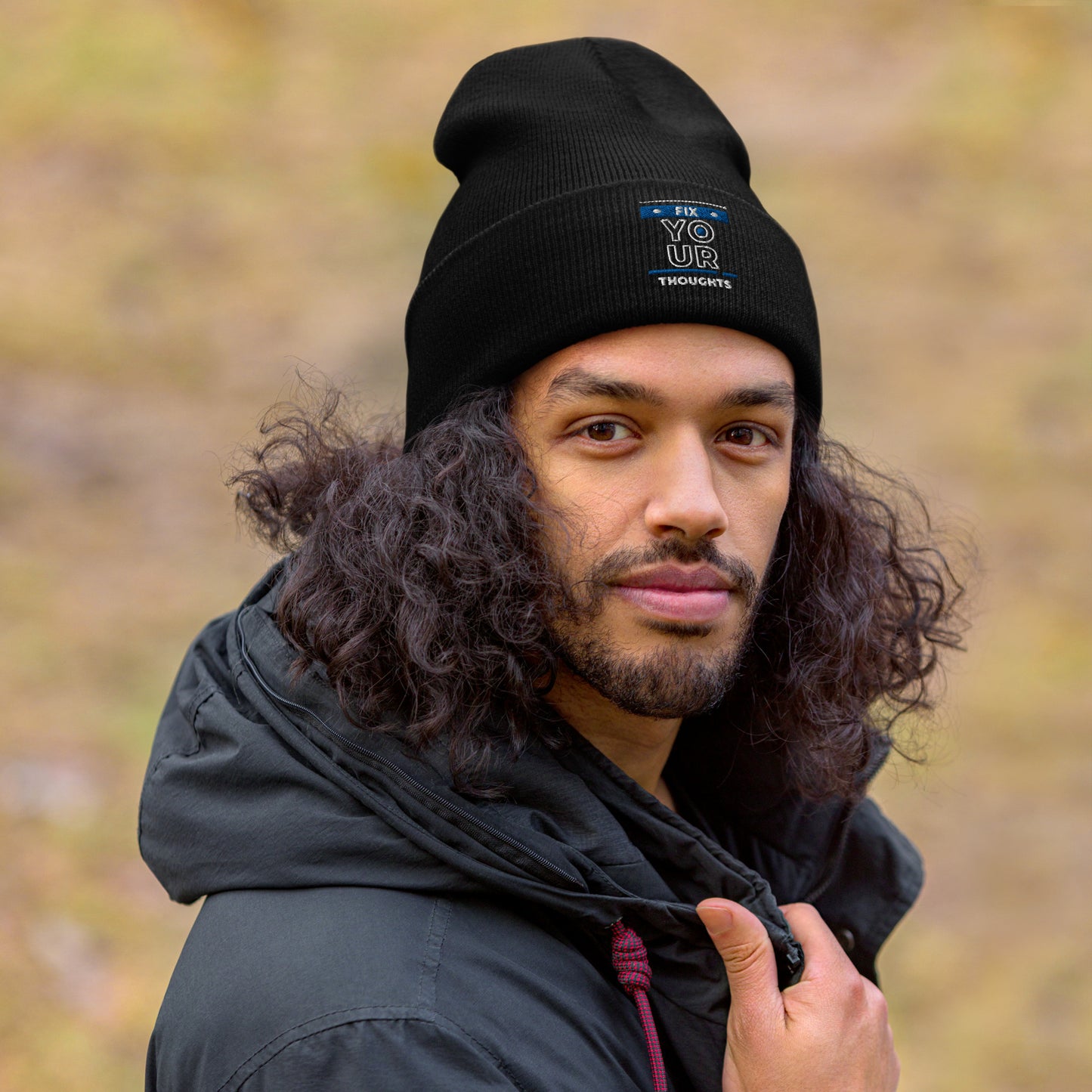 "Fix Your Thoughts" Cuffed Beanie (2 Color Options)