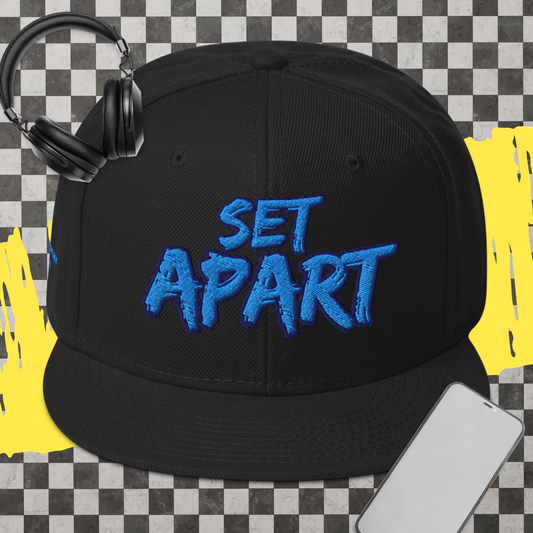 "Set Apart" Snapback Hat - Blue