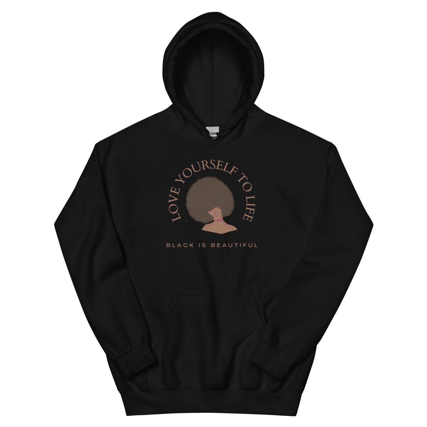 "Love Yourself to Life" (Brown) Unisex Hoodie (3 Color Options)