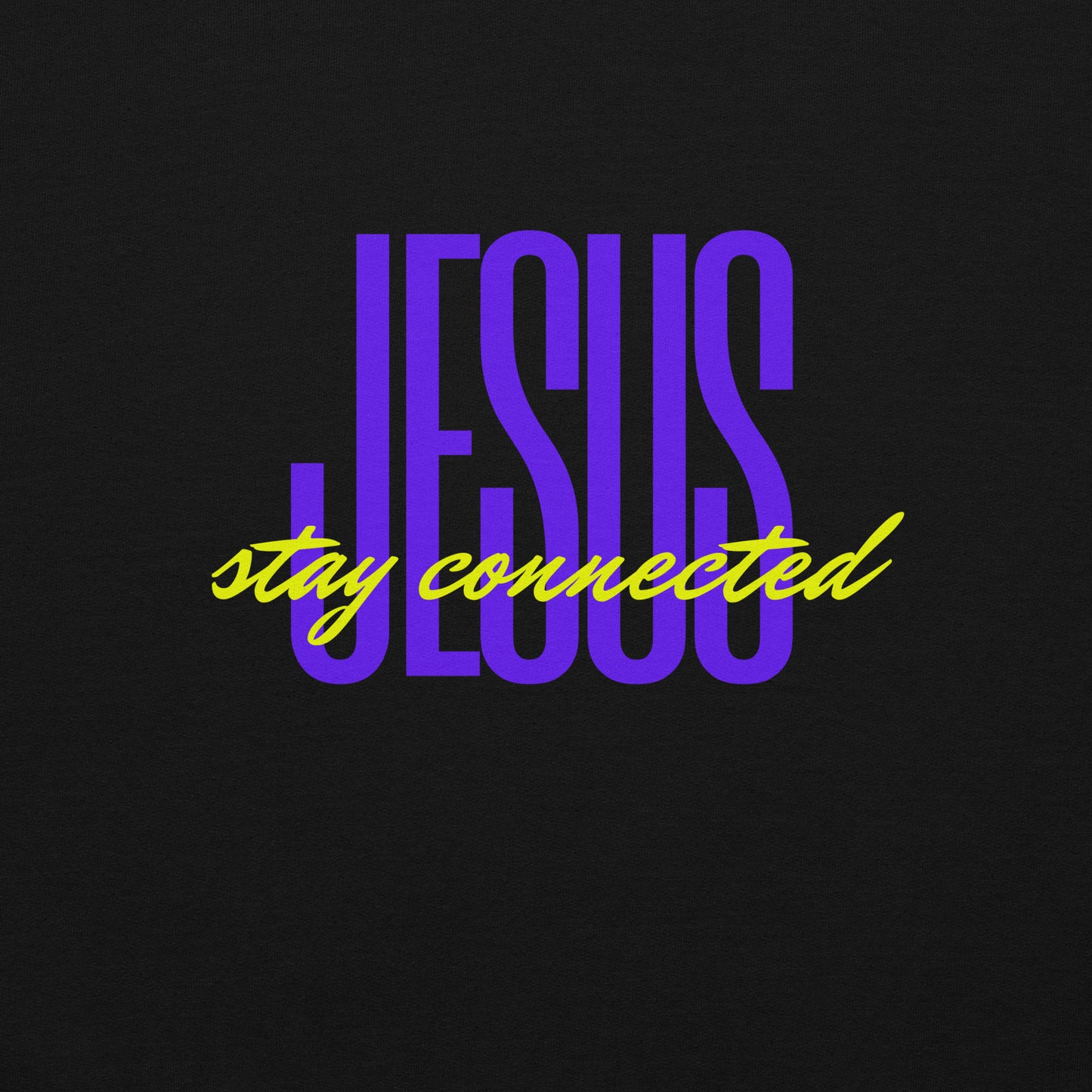 "Stay Connected" Unisex Hoodie (Purple/Yellow) (2 Color Options)