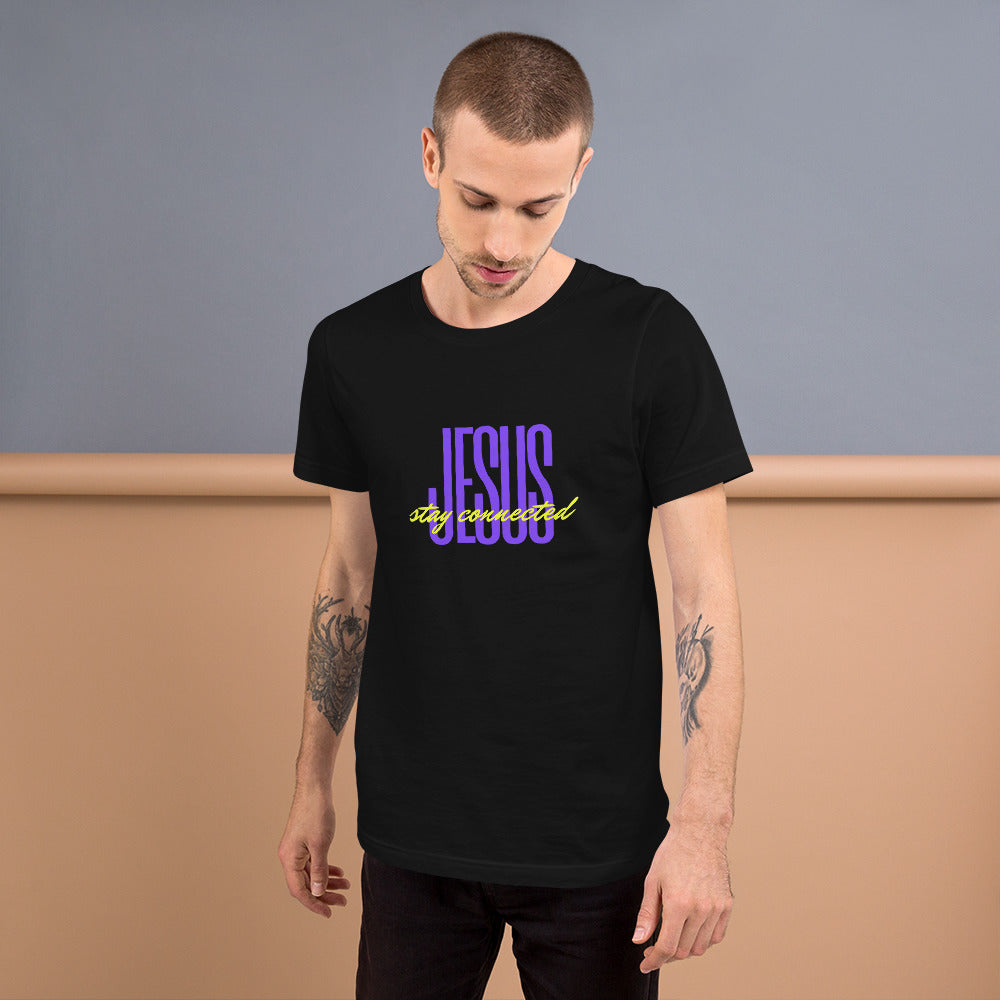 "Stay Connected" Black Unisex T-shirt
