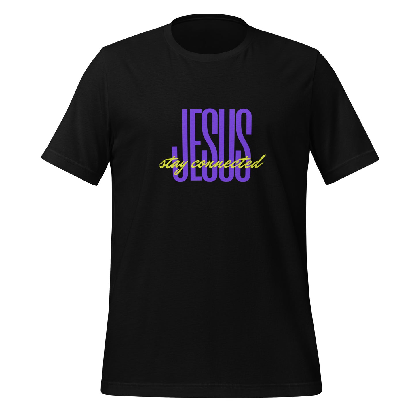 "Stay Connected" Black Unisex T-shirt
