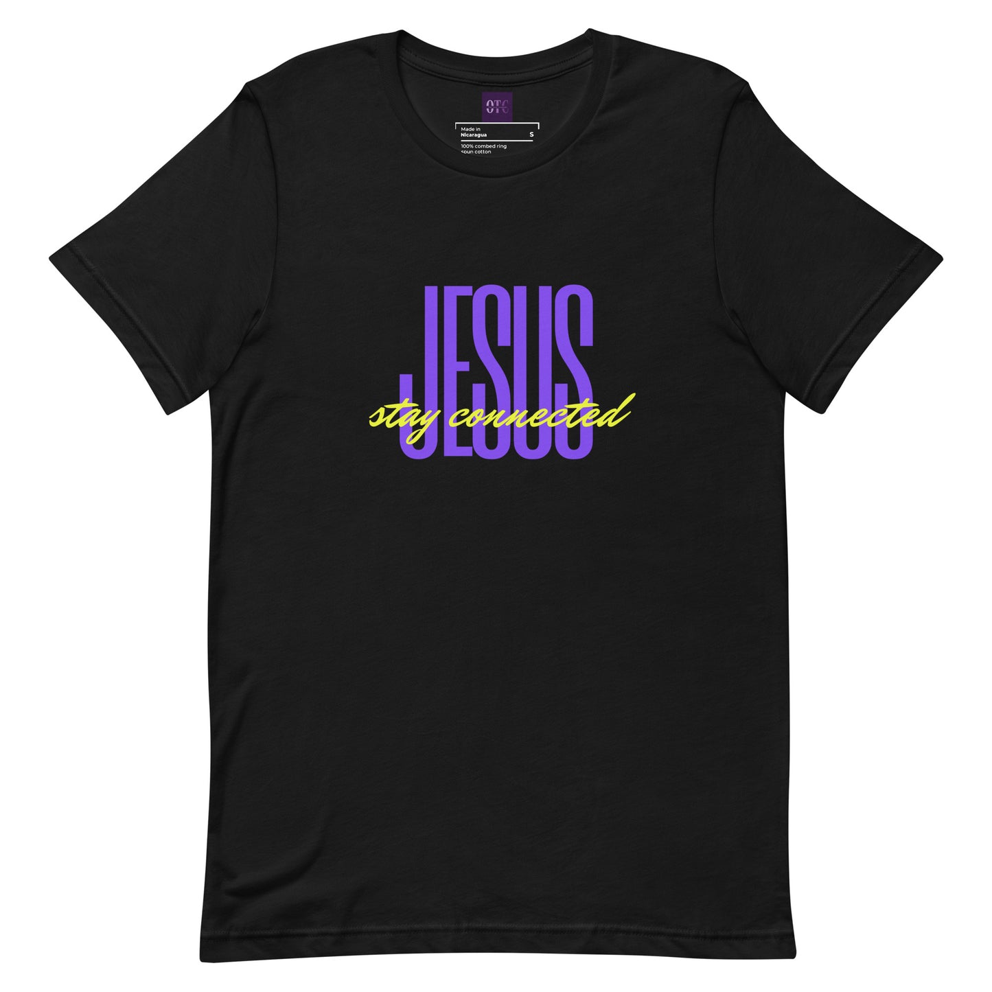"Stay Connected" Black Unisex T-shirt