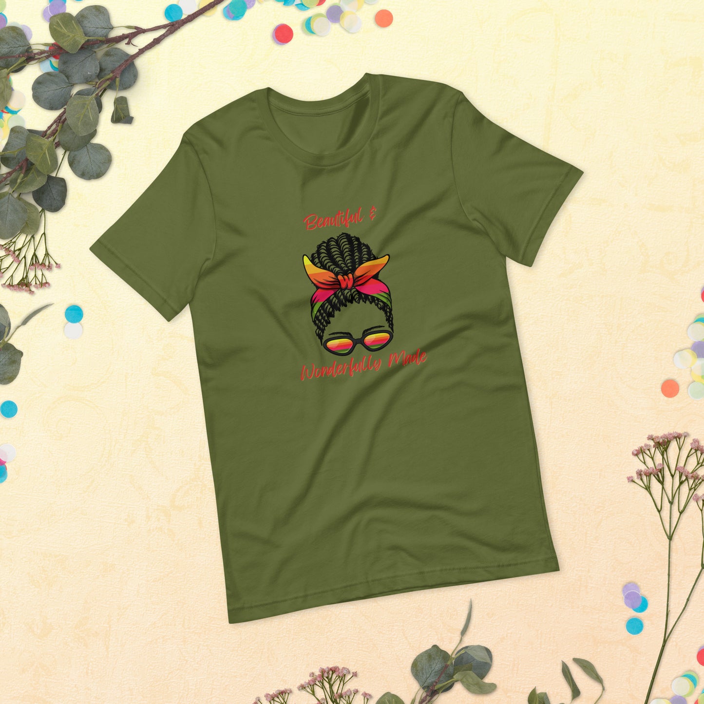"Beautiful & Wonderfully Made" T-shirt (3 Color Options)