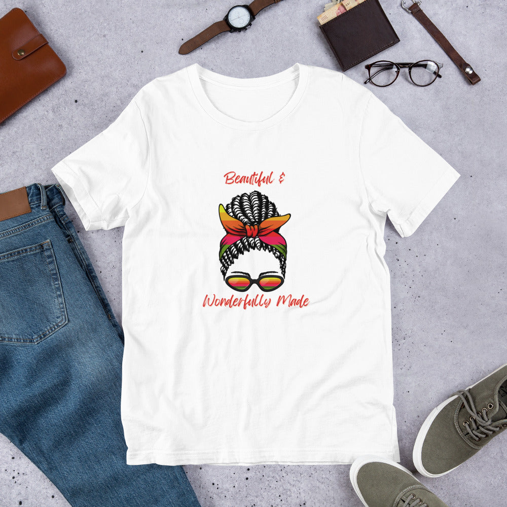"Beautiful & Wonderfully Made" T-shirt (3 Color Options)