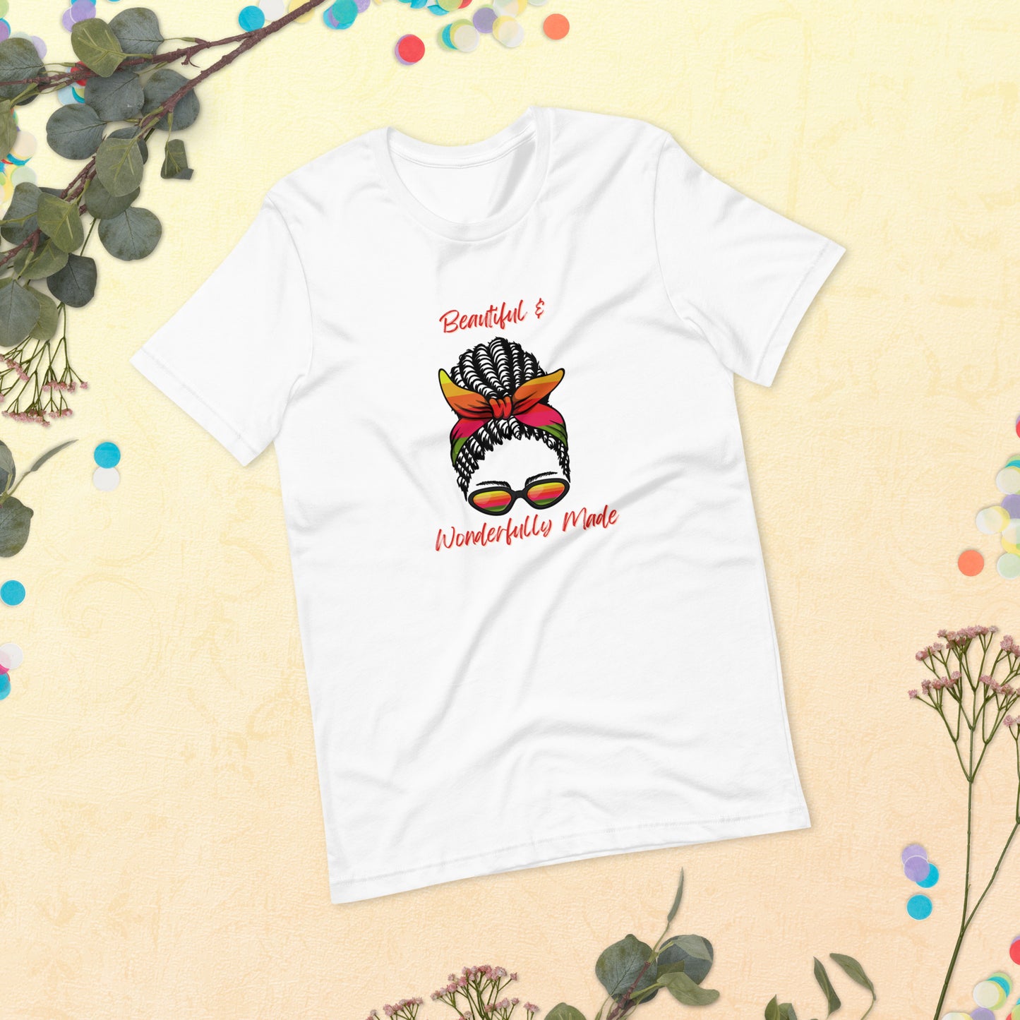 "Beautiful & Wonderfully Made" T-shirt (3 Color Options)