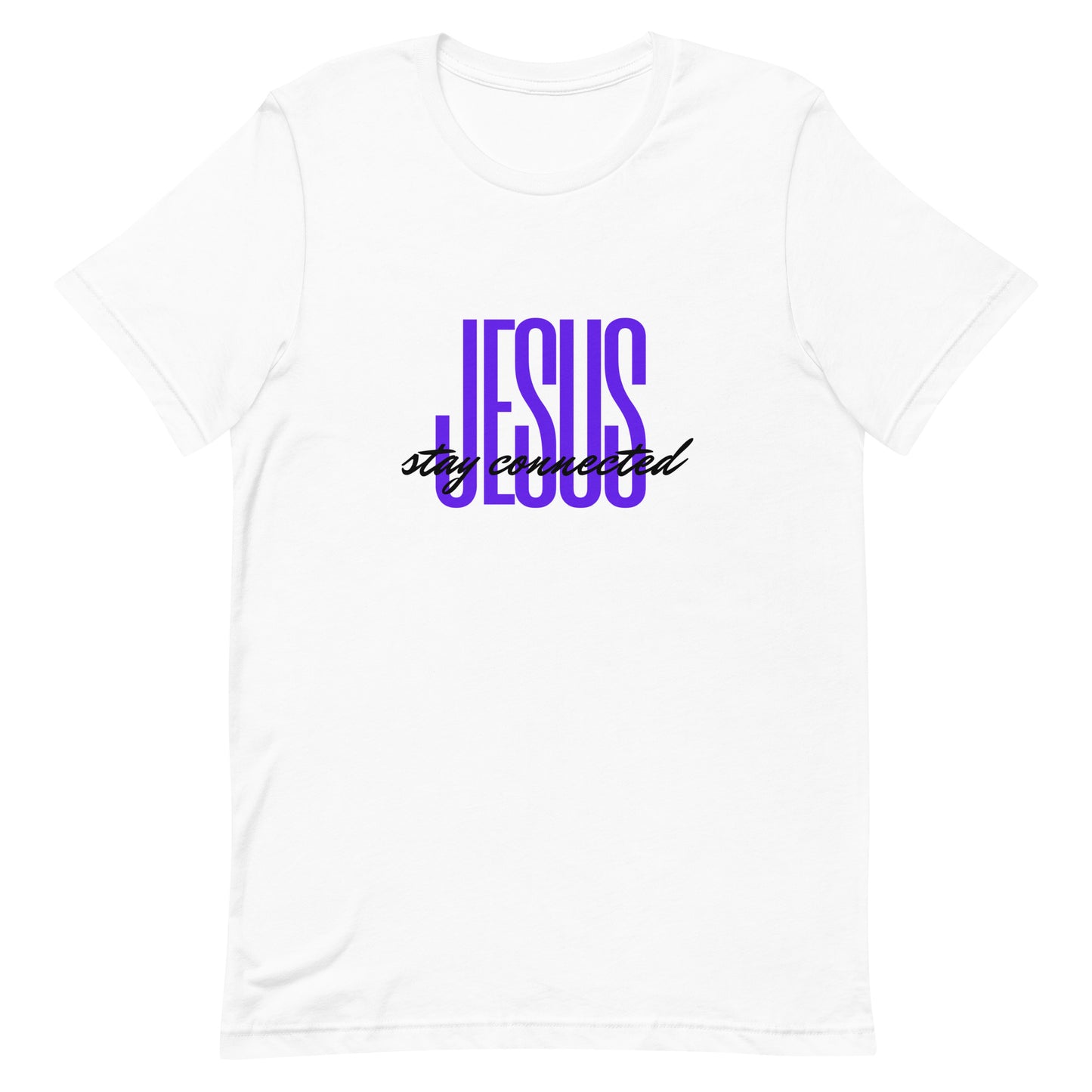 "Stay Connected" White Unisex T-shirt