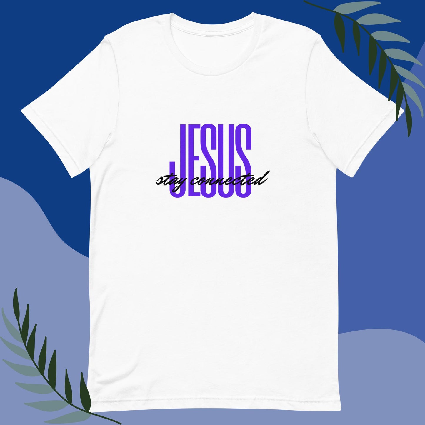 "Stay Connected" White Unisex T-shirt
