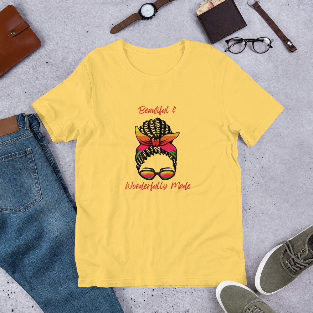 "Beautiful & Wonderfully Made" T-shirt (3 Color Options)