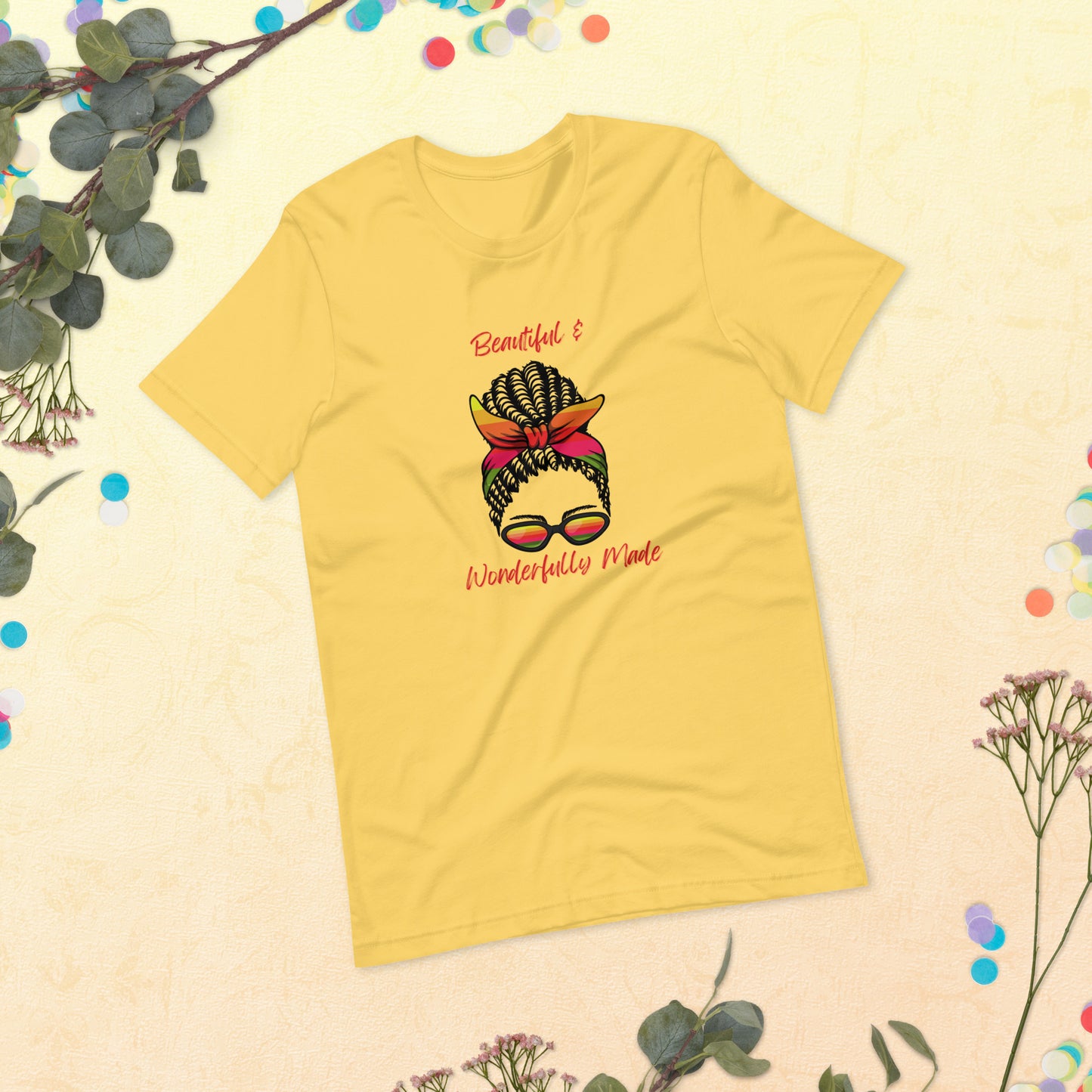"Beautiful & Wonderfully Made" T-shirt (3 Color Options)