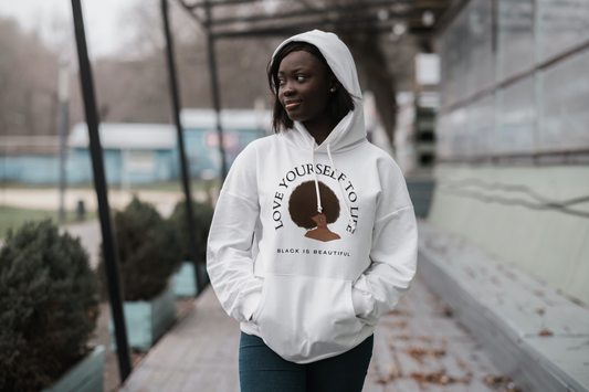 "Love Yourself to Life" (Black) Unisex Hoodie (3 Color Options)
