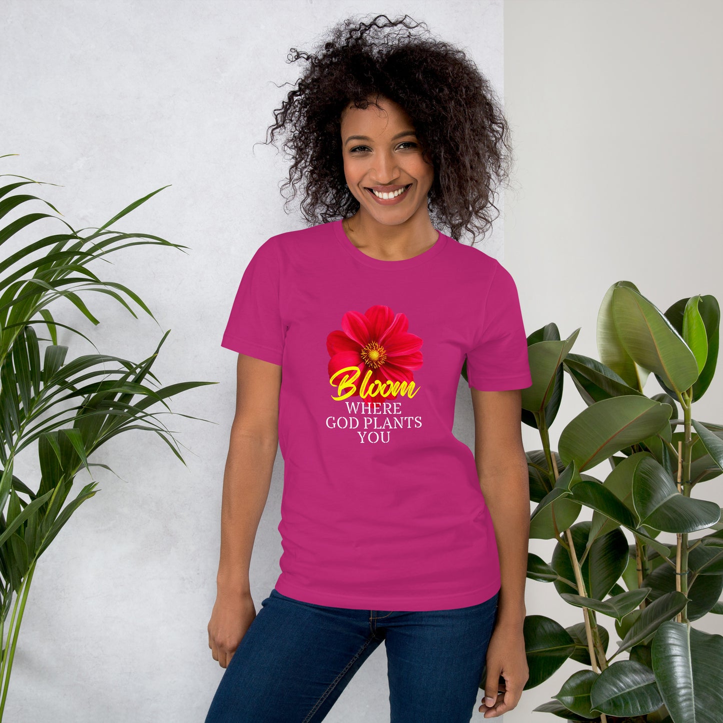 "Bloom Where God Plants You" Unisex T-shirt (2 Color Options)