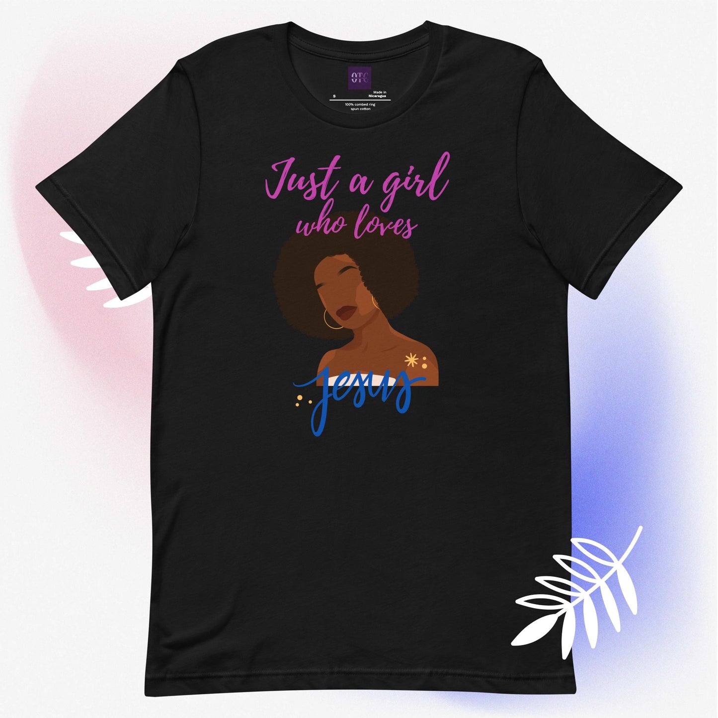 "Just a Girl" T-shirt (Pink) (2 Color Options)