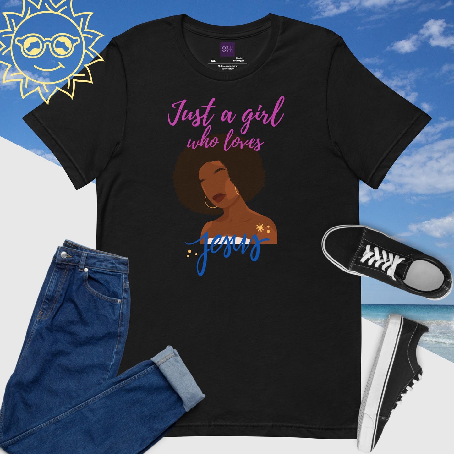 "Just a Girl" T-shirt (Pink) (2 Color Options)