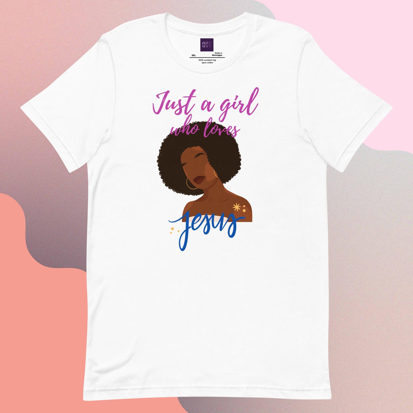 "Just a Girl" T-shirt (Pink) (2 Color Options)