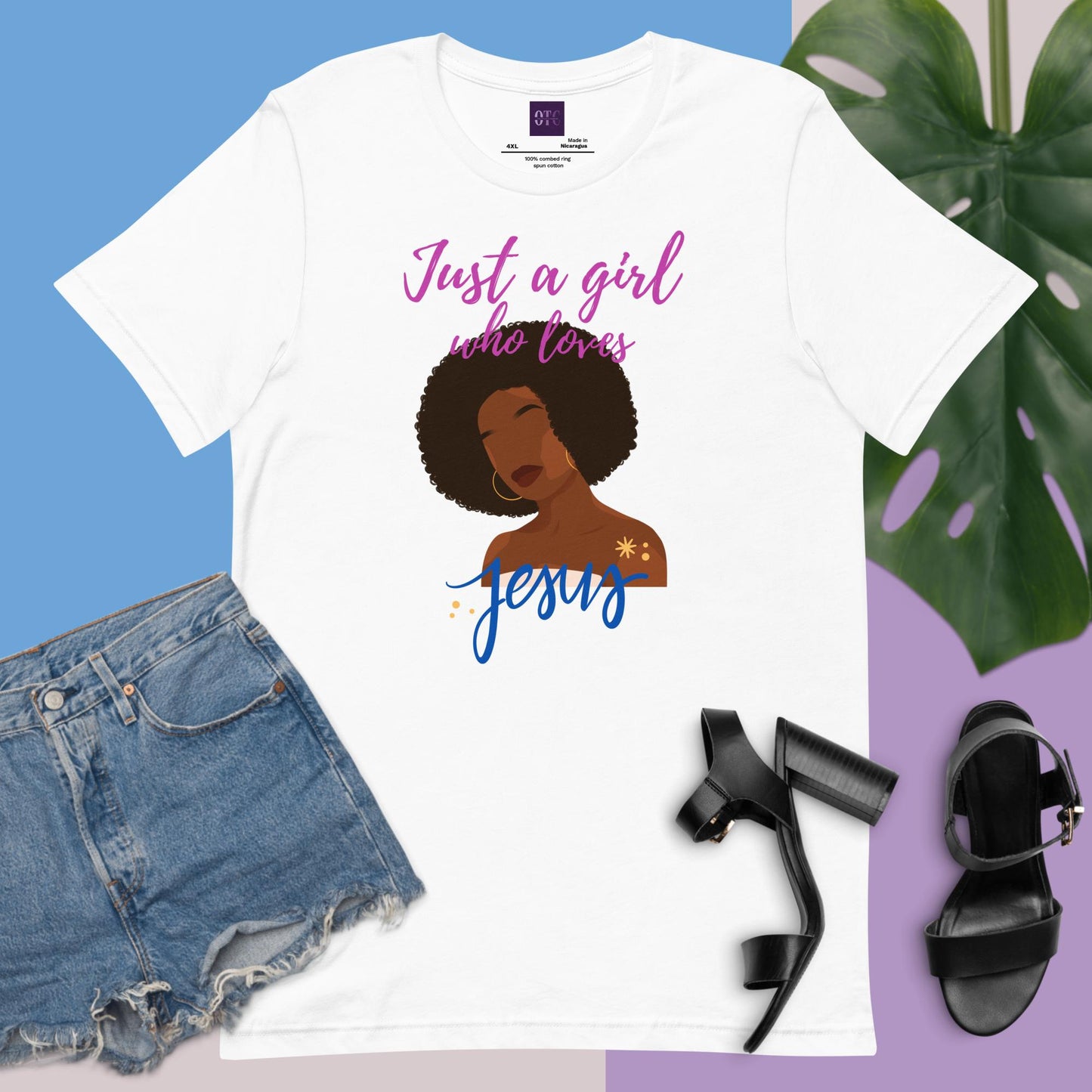 "Just a Girl" T-shirt (Pink) (2 Color Options)